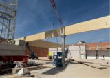 Bindermontage beim neuen REWE in Saalfeld